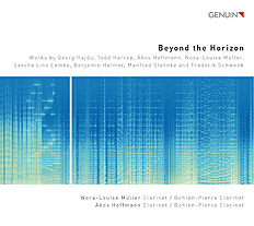 CD album cover 'Beyond the Horizon' (GEN 20695) with Nora-Louise Müller, Ákos Hoffmann