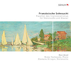CD album cover 'Franzsische Sehnsucht' (GEN 21743) with Rieko Yoshizumi, Clemens Krieger
