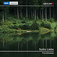 CD album cover 'Späte Liebe – Late Love' (GEN 22786) with Trio Chronos, José Maria Blumenschein ...
