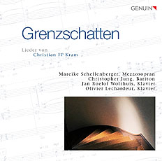 CD album cover 'Grenzschatten' (GEN 22561) with Mareike Schellenberger, Christopher Jung, Jan Roelof Wolthuis ...