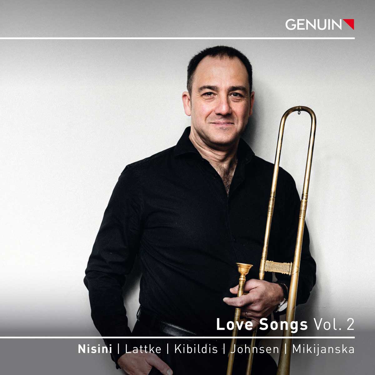 CD album cover 'Love Songs, Vol. 2' (GEN 23851d) with Ercole Nisini, Wolfram Lattke, Vincent  Kibildis ...