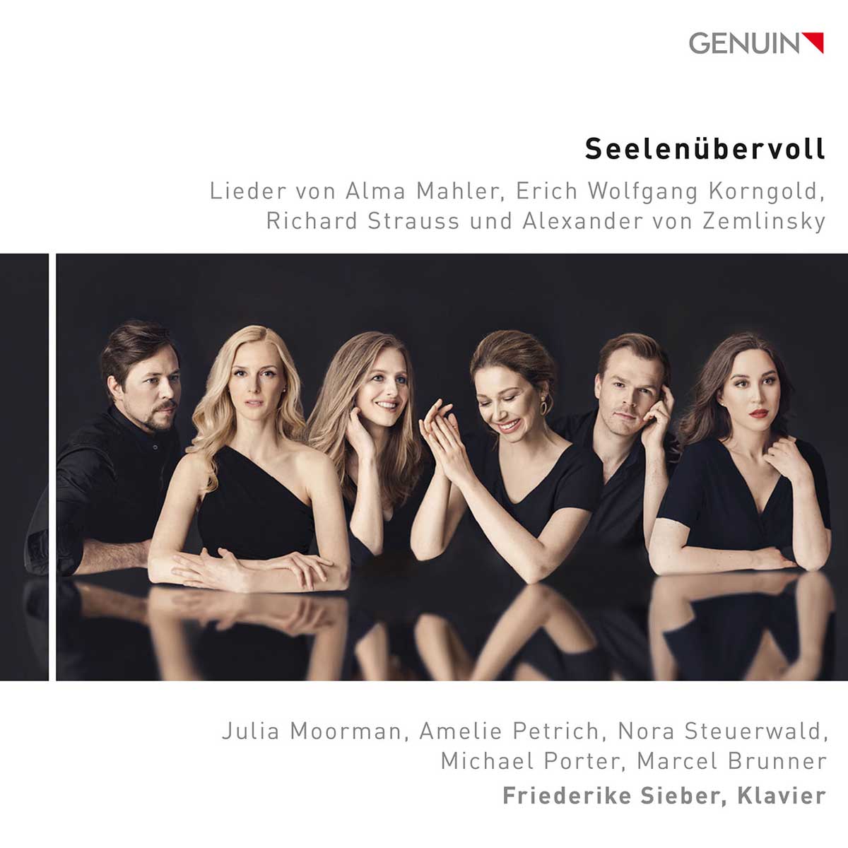 CD album cover 'Seelenübervoll – Overflowing With Soul' (GEN 23811) with Friederike Sieber, Julia Moorman ...