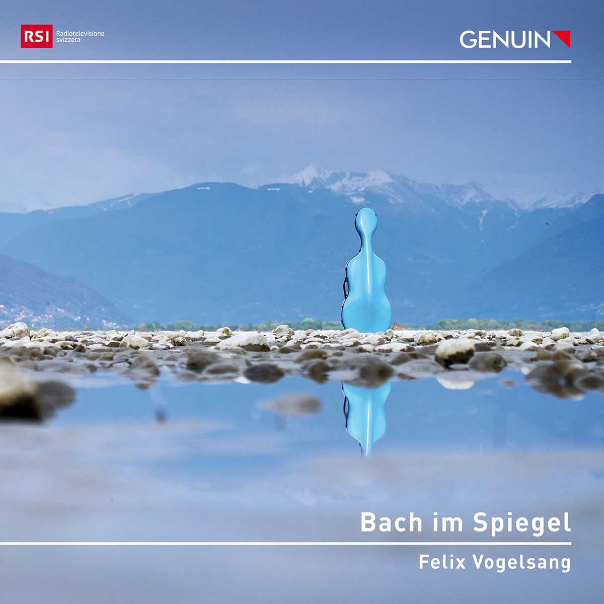 CD album cover 'Bach im Spiegel' (GEN 23821) with Felix Vogelsang