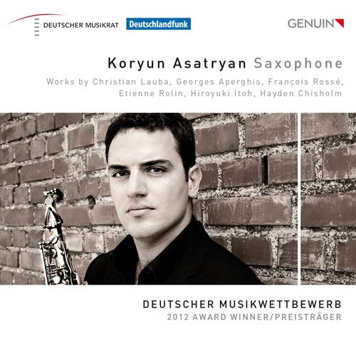 CD album cover 'Koryun Asatryan, Saxophone' (GEN 14301) with Koryun Asatryan, Karola Pavone, Eva Barthas, Gareth Lubbe