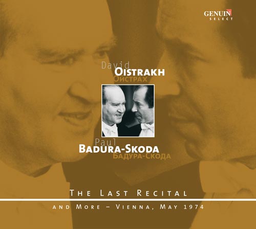 CD album cover 'The Last Recital' (GEN 85050) with David Oistrach, Paul Badura-Skoda