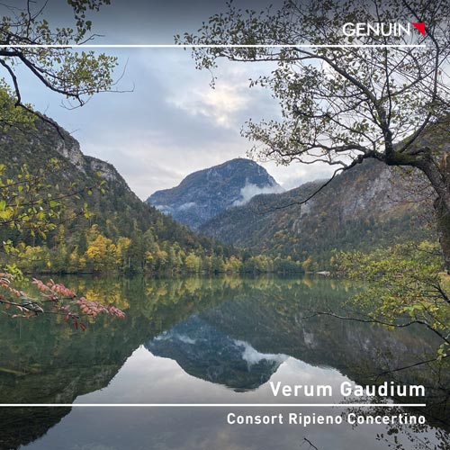 CD album cover 'Verum Gaudium' (GEN 24877) with Consort Ripieno Concertino, Matthias Müller-Zhang, Yan Zhang ...