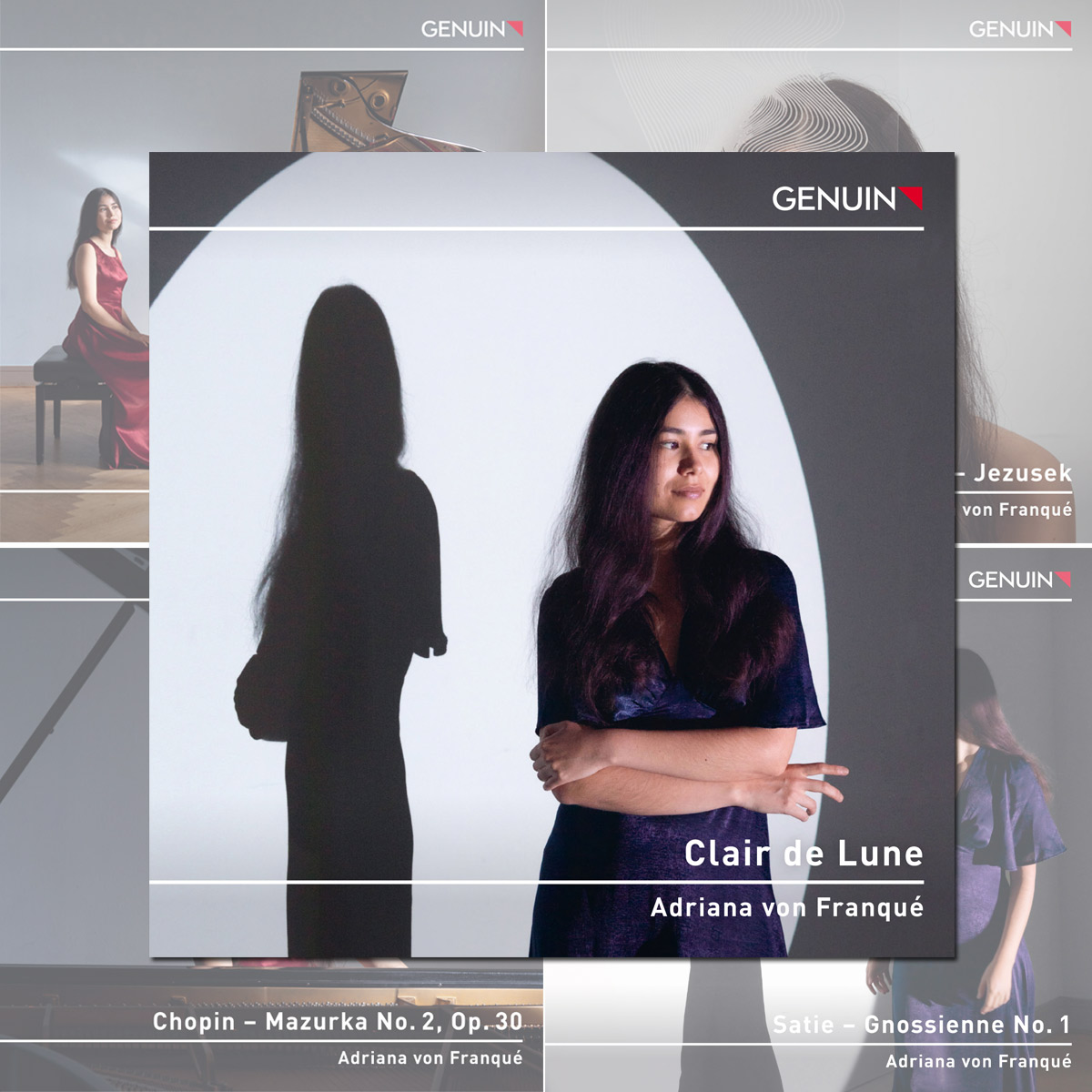 CD album cover 'Clair de Lune' (GEN 24907d) with Adriana von Franqué