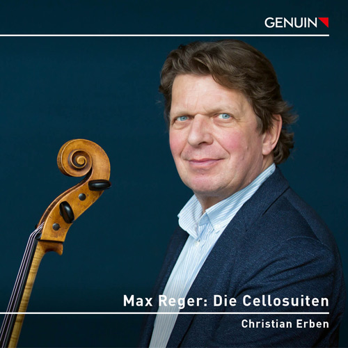 forwardCD album cover 'Max Reger: Die Cellosuiten' (GEN 24882) with Christian Erben