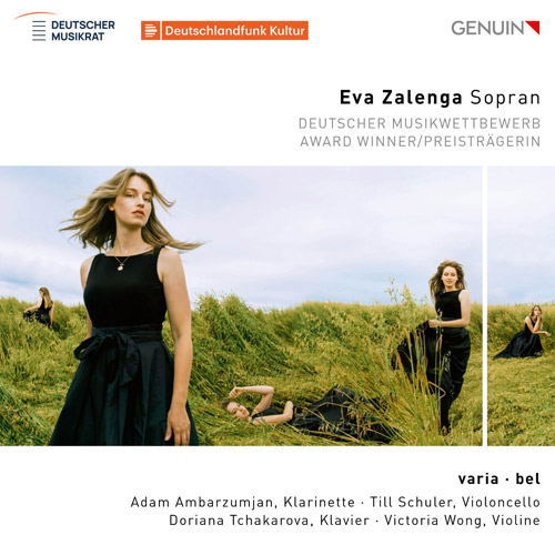 CD album cover 'varia · bel' (GEN 25921) with Eva Zalenga, Adam Ambarzumjan, Doriana Tchakarova, Victoria Wong ...