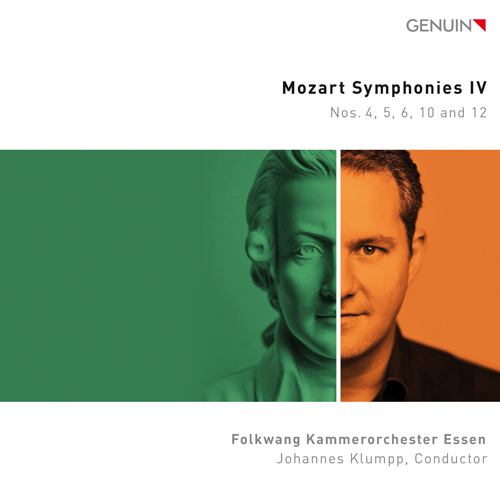 CD album cover 'Mozart-Sinfonien IV' (GEN 25909) with Folkwang Kammerorchester Essen, Johannes Klumpp