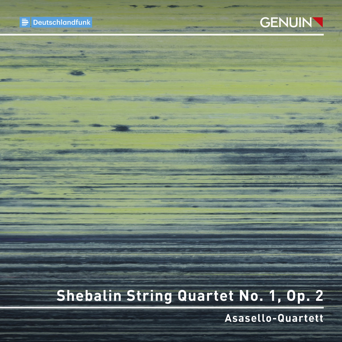 CD album cover 'Shebalin Streichquartett Nr. 1, Op. 2' (GEN 25889d) with Asasello-Quartett