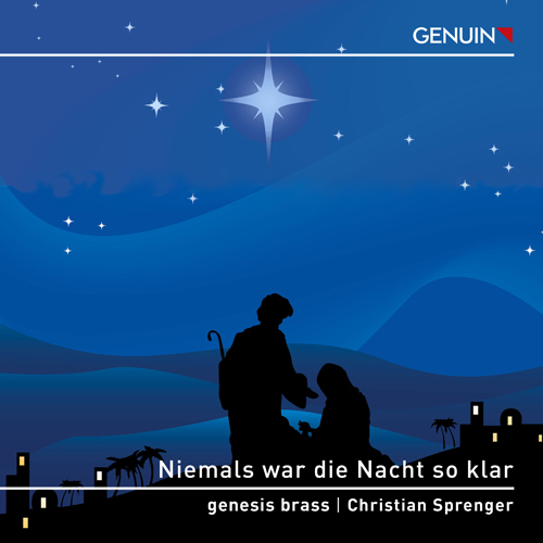 Niemals war die Nacht so klar CD album cover 'Niemals war die Nacht so klar' (GEN 25958d) with genesis brass, Christian Sprenger