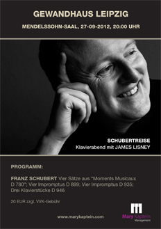 James Lisney gibt am 27. September Debt-Konzert im Gewandhaus zu Leipzig