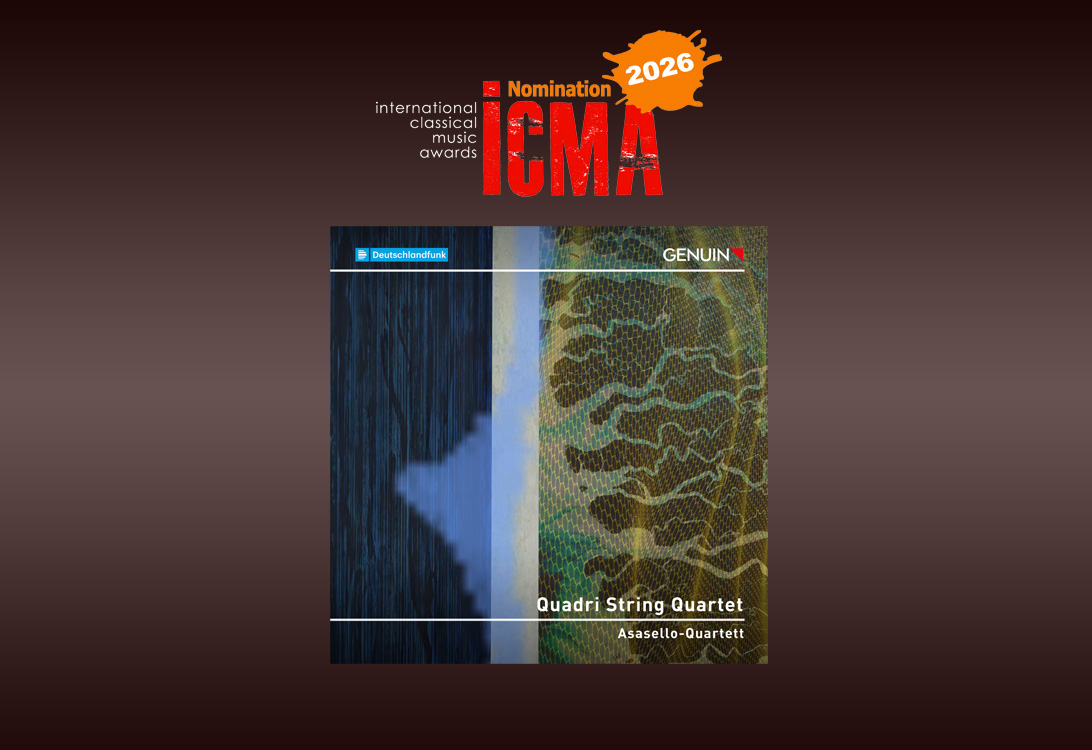 "Quadri String Quartet" ist für ICMA2026 nominiert Nominierungen für den ICMA 2026 wurden bekanntgegeben